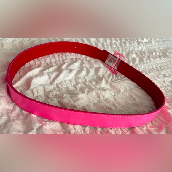 NWT • Christian Louboutin • Leather CL Logo Belt • Pink Fluorescent • 80 (32”) - Picture 11 of 11